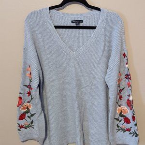 American Eagle Embroidered Sweater